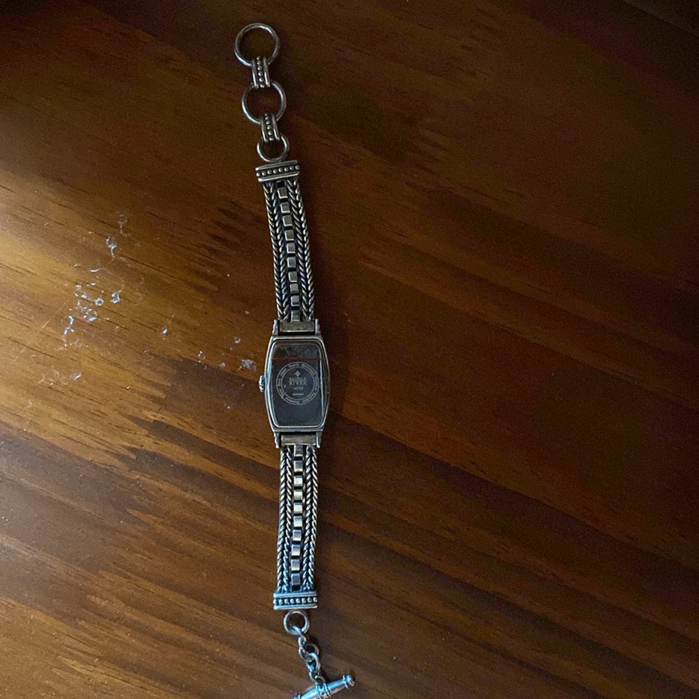 Saddle River Turquoise Watch with Silver Accents - Picture 4 of 5